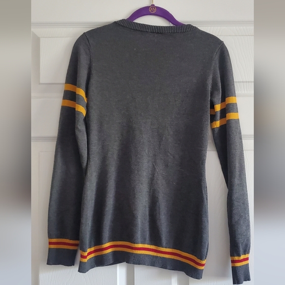 Harry Potter Womens Gryffindor House Open Front Cardigan Juniors Knit Sweater - Picture 4 of 4